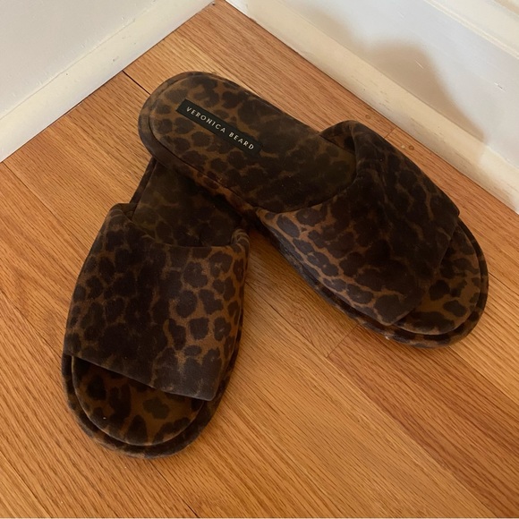 Veronica Beard Gillian Slide Sandal Leopard Print - Picture 3 of 6